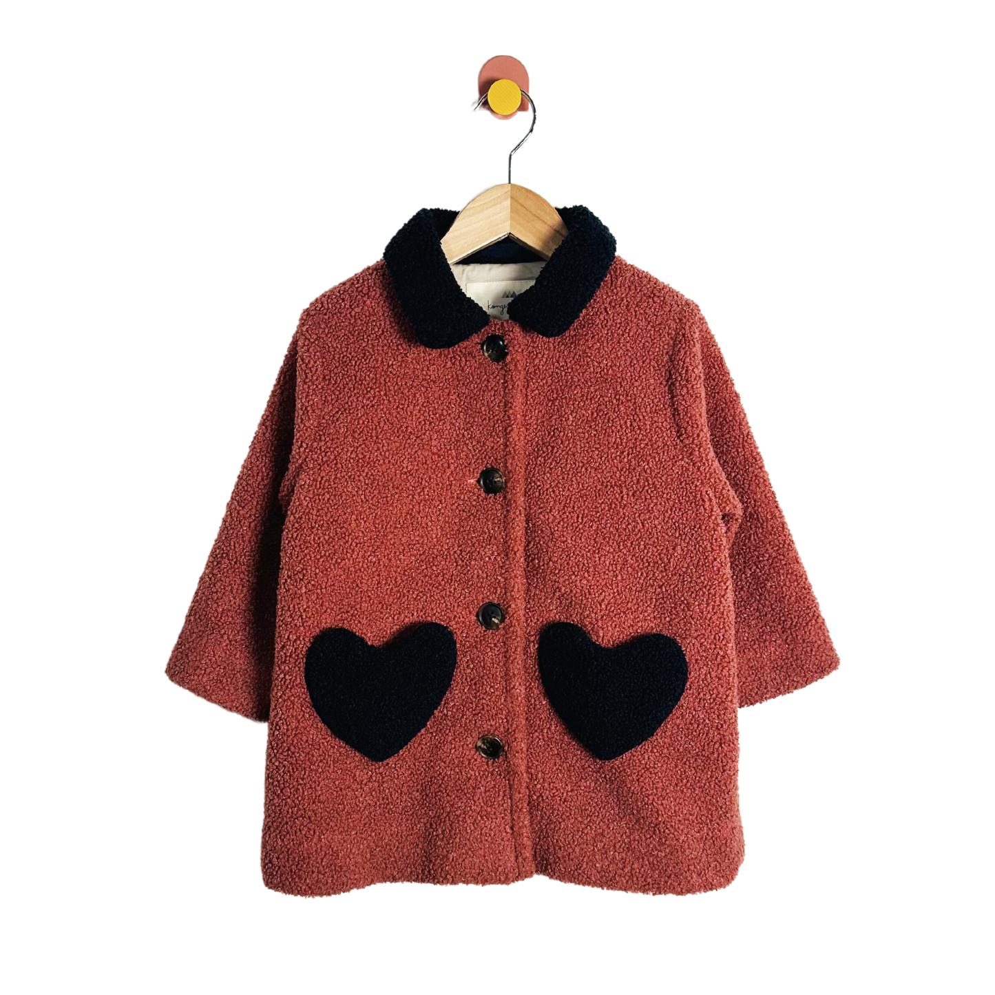 Konges Sløjd Heart Teddy Coat / 2Y