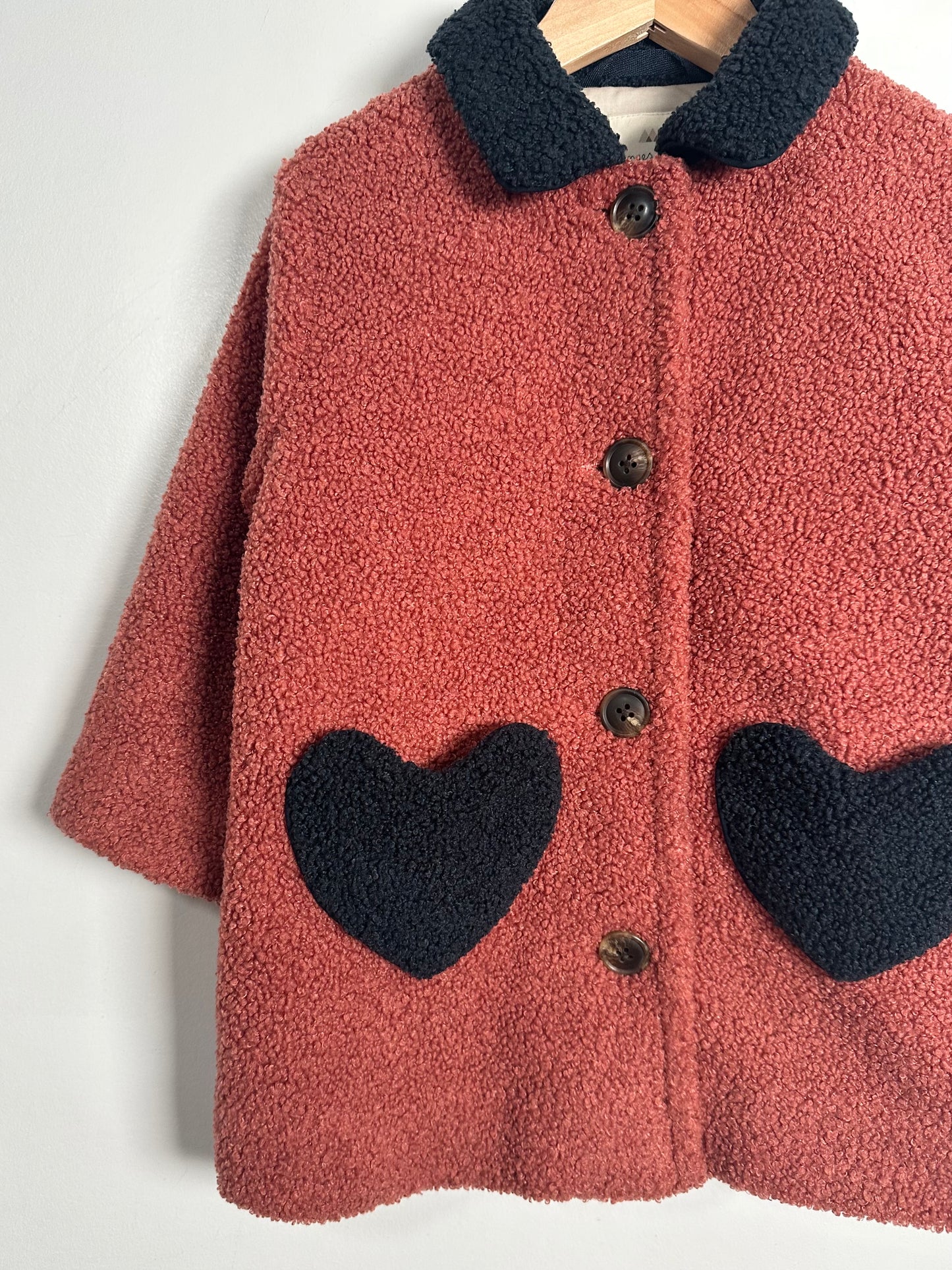 Konges Sløjd Heart Teddy Coat / 2Y