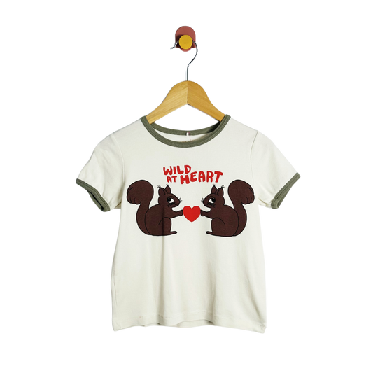 Mini Rodini Wild at Heart Tee / 6-7Y