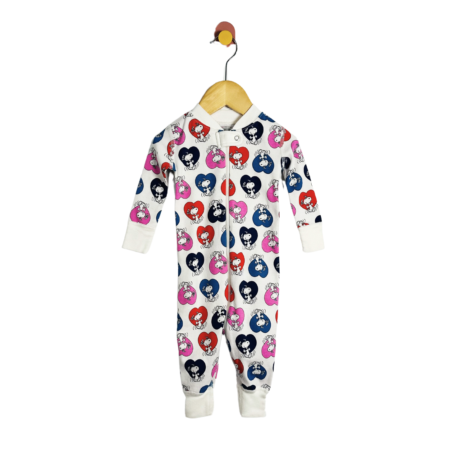 Hanna Andersson Snoopy Pajama Onesie / 6-12M