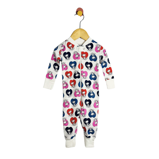 Hanna Andersson Snoopy Pajama Onesie / 6-12M