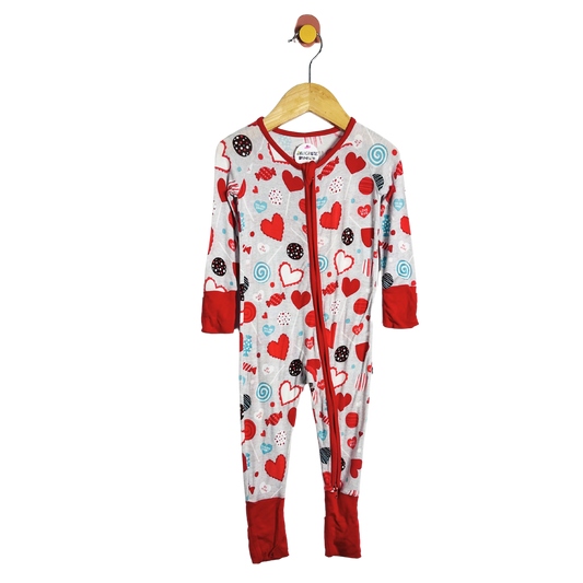 Little Sleepies Conversavtion Heart PJ’s / 6-12M