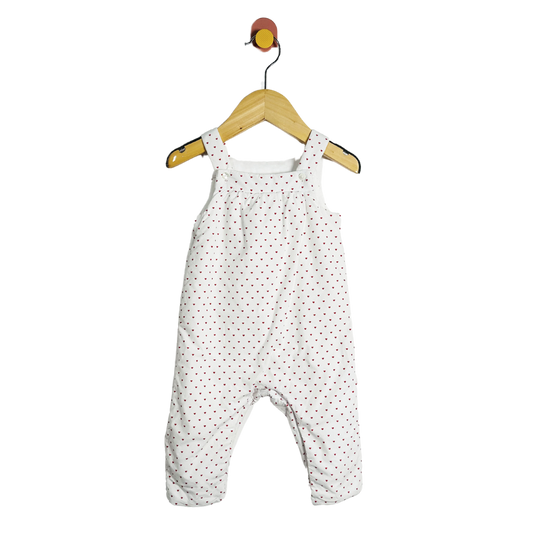 Jacadi Heart Padded Overalls / 12M