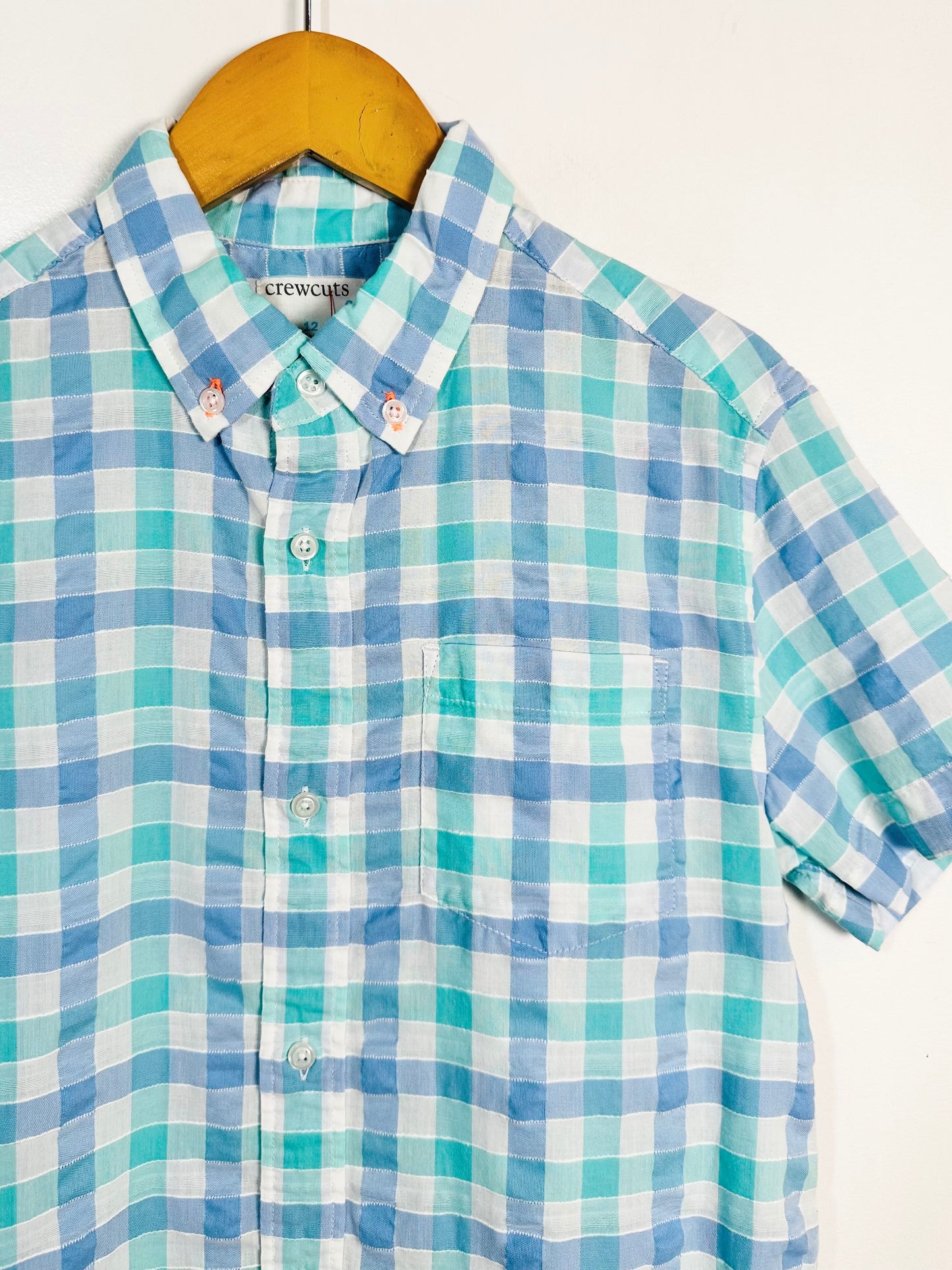 Crewcuts Plaid Button-Up / 12Y