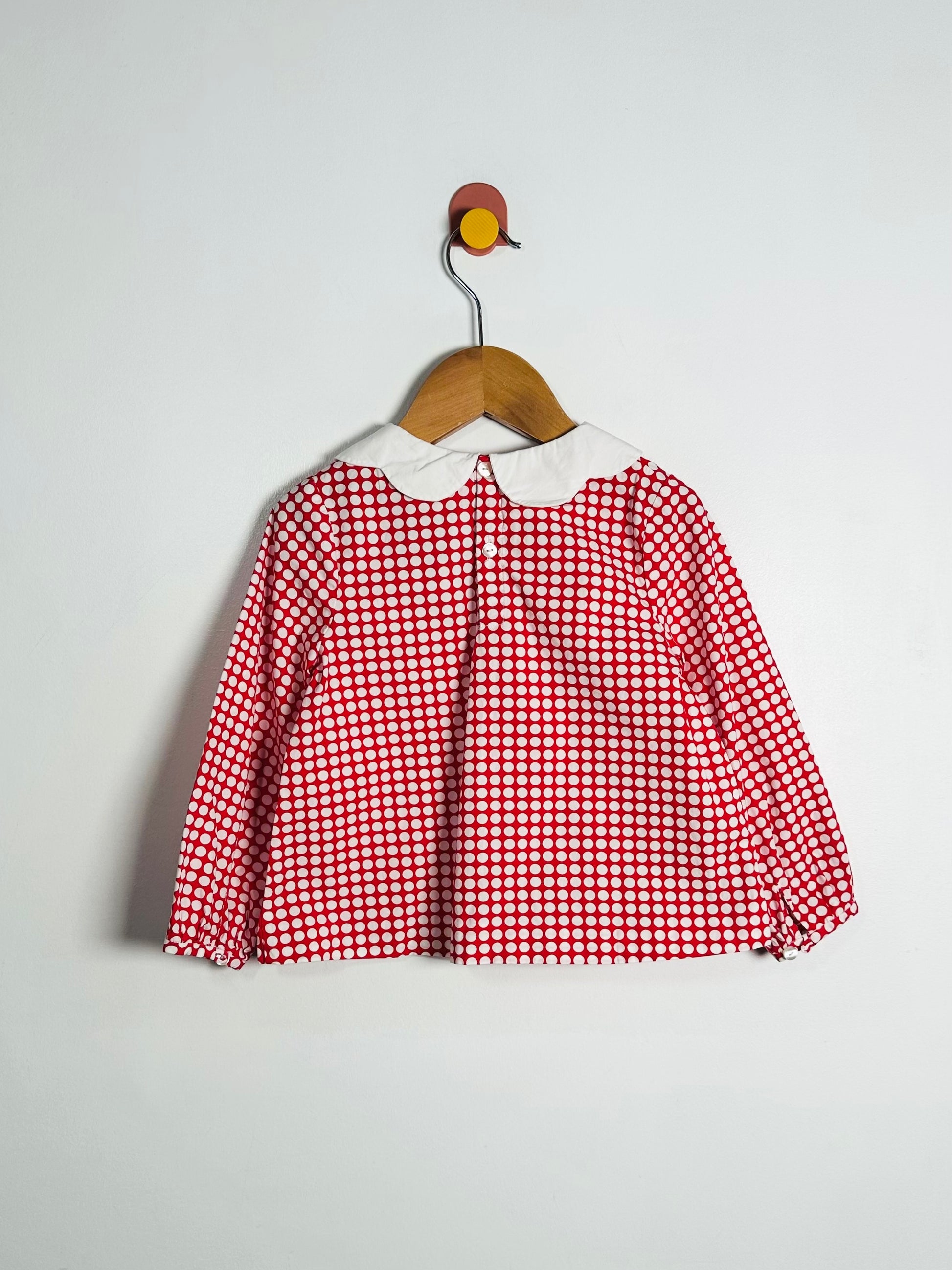 Jacadi Polkadot Blouse / 4Y