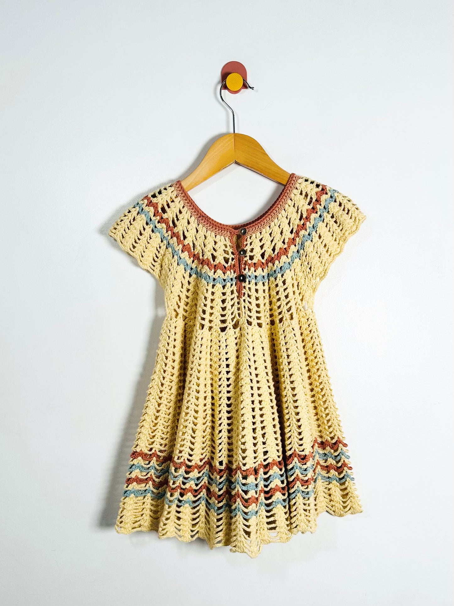 Misha & Puff Crochet Swing Dress / 5-6Y