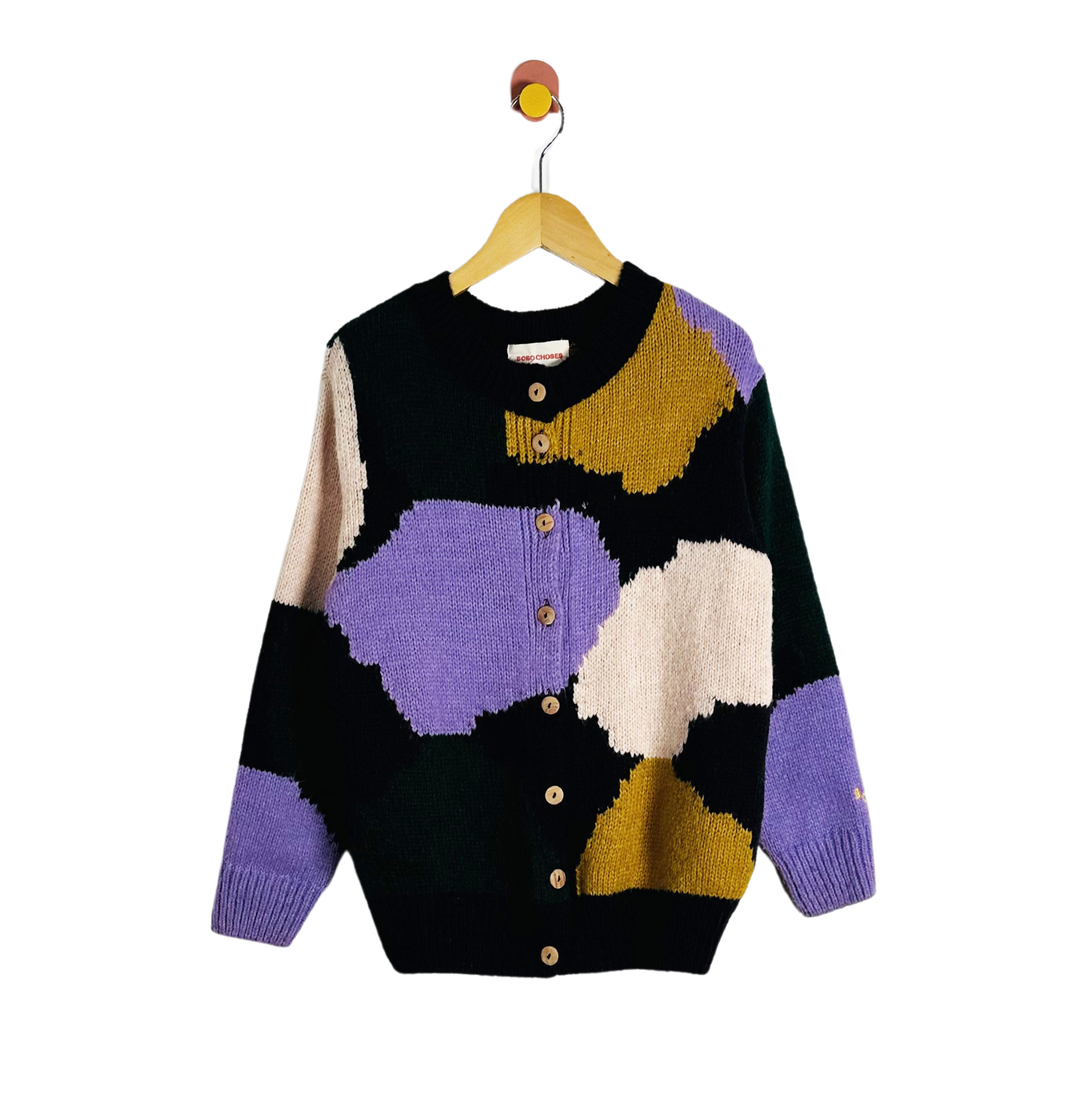 Bobo Choses Color Splotch Cardigan / 8-9Y