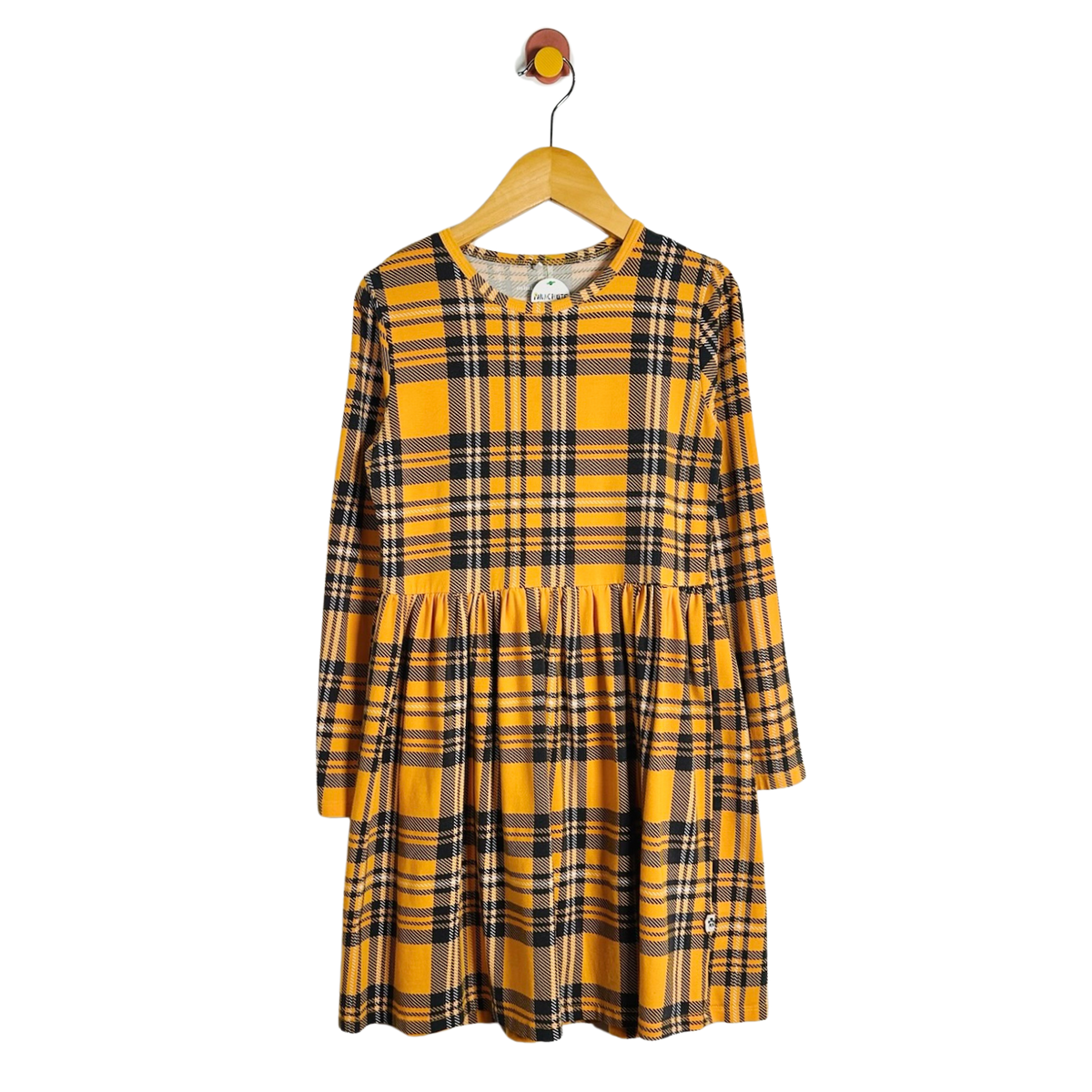 Mini Rodini Plaid Jersey Dress / 9-11Y