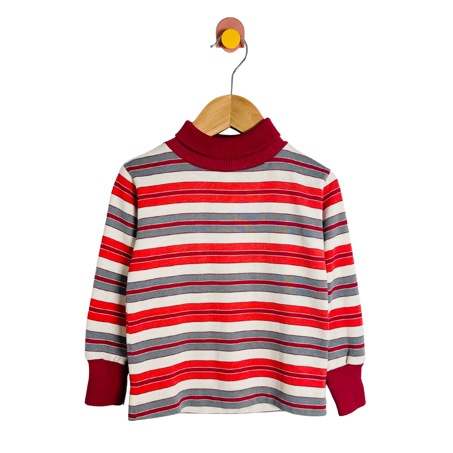 Vintage Healthtex Striped Turtleneck / 3-4Y