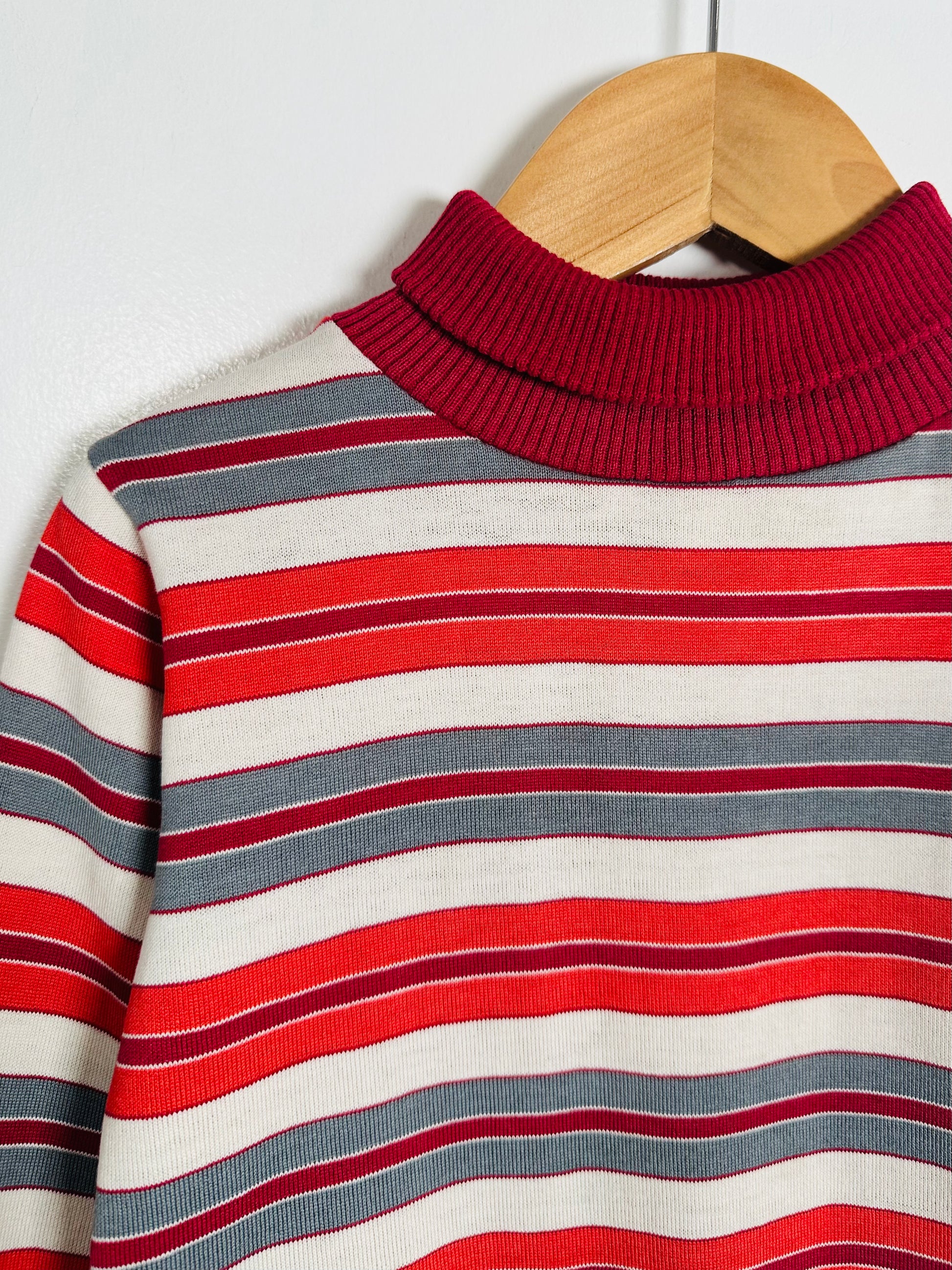 Vintage Healthtex Striped Turtleneck / 3-4Y