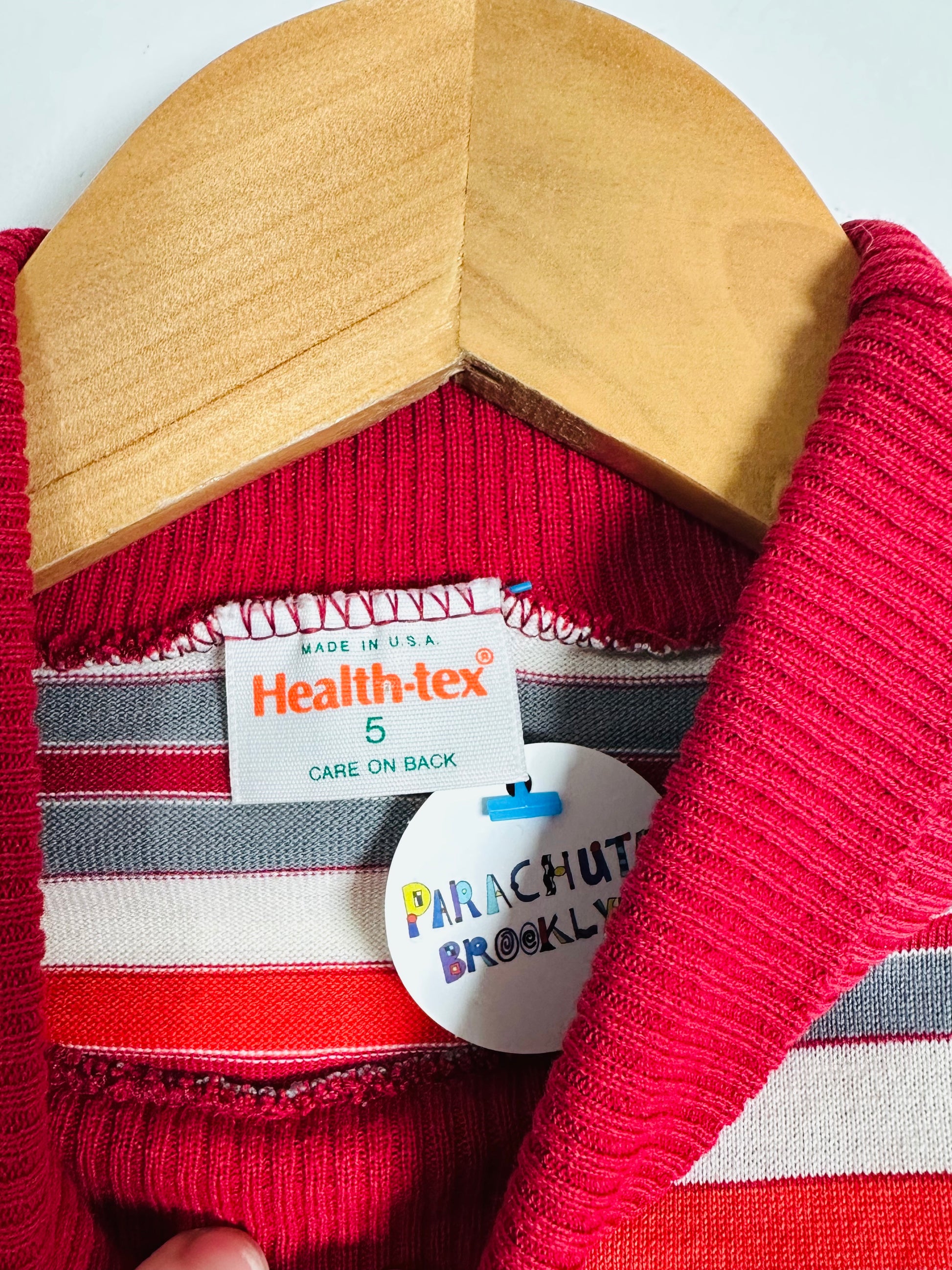 Vintage Healthtex Striped Turtleneck / 3-4Y