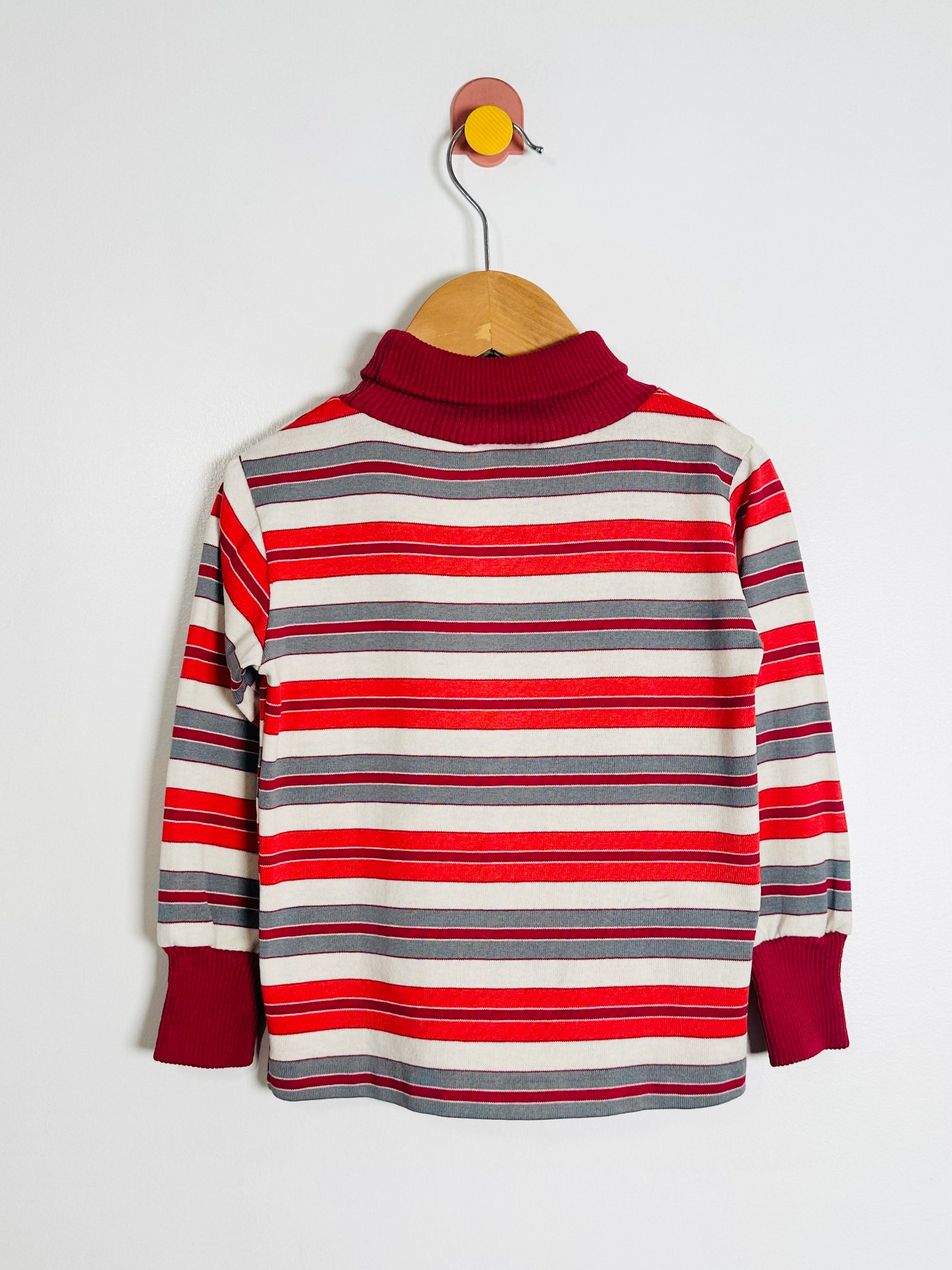 Vintage Healthtex Striped Turtleneck / 3-4Y