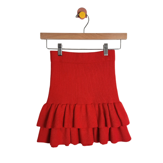 Misha & Puff Knit Ruffle Skirt / 7-8Y