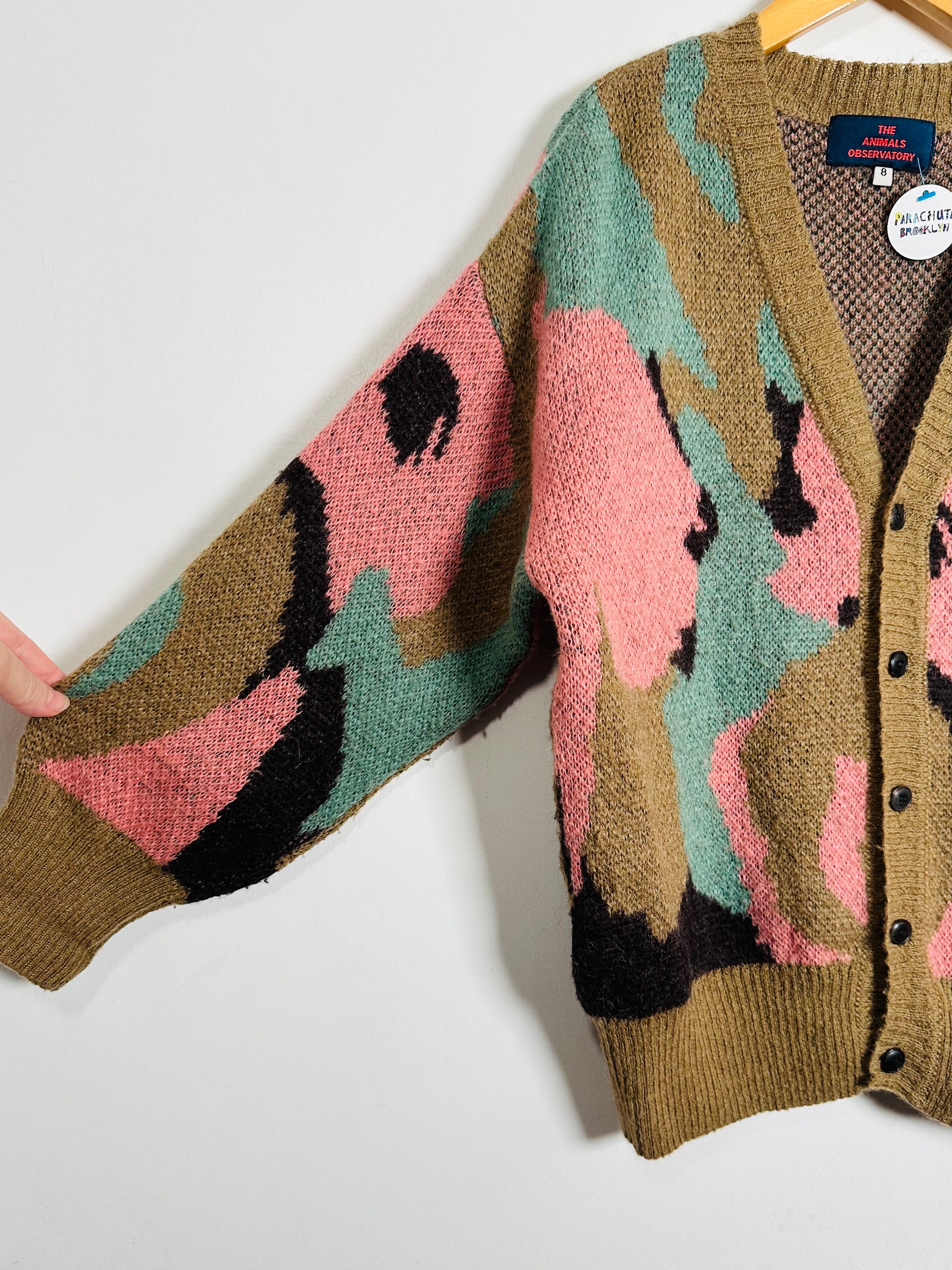 The Animals Observatory Abstract Cardigan / 8Y – PARACHUTE BROOKLYN