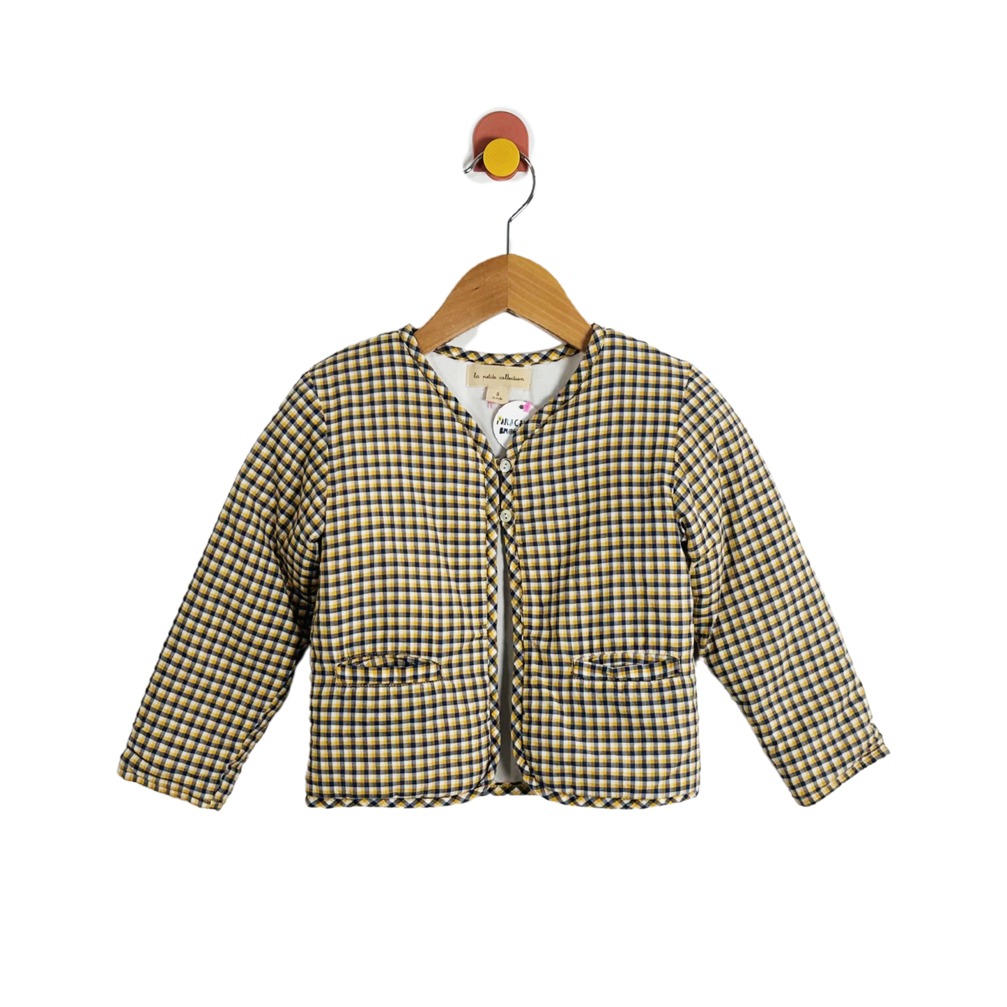 La Petit Collection Plaid Padded Jacket / 3Y