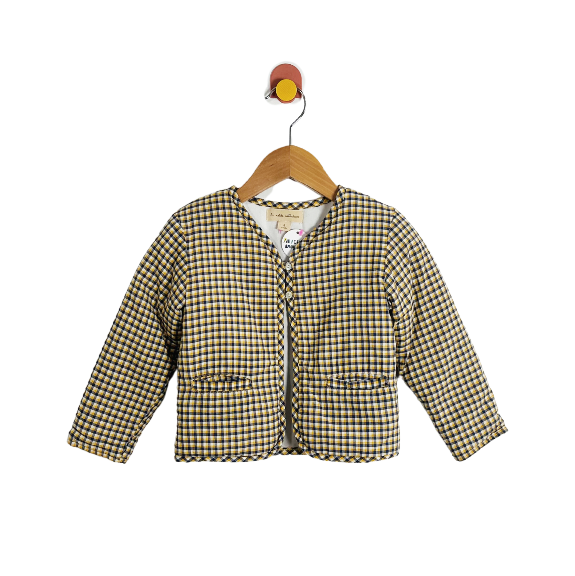 La Petit Collection Plaid Padded Jacket / 3Y