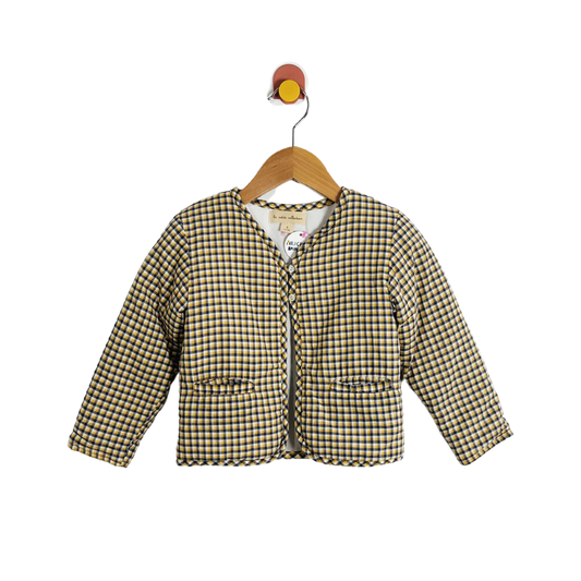 La Petit Collection Plaid Padded Jacket / 3Y