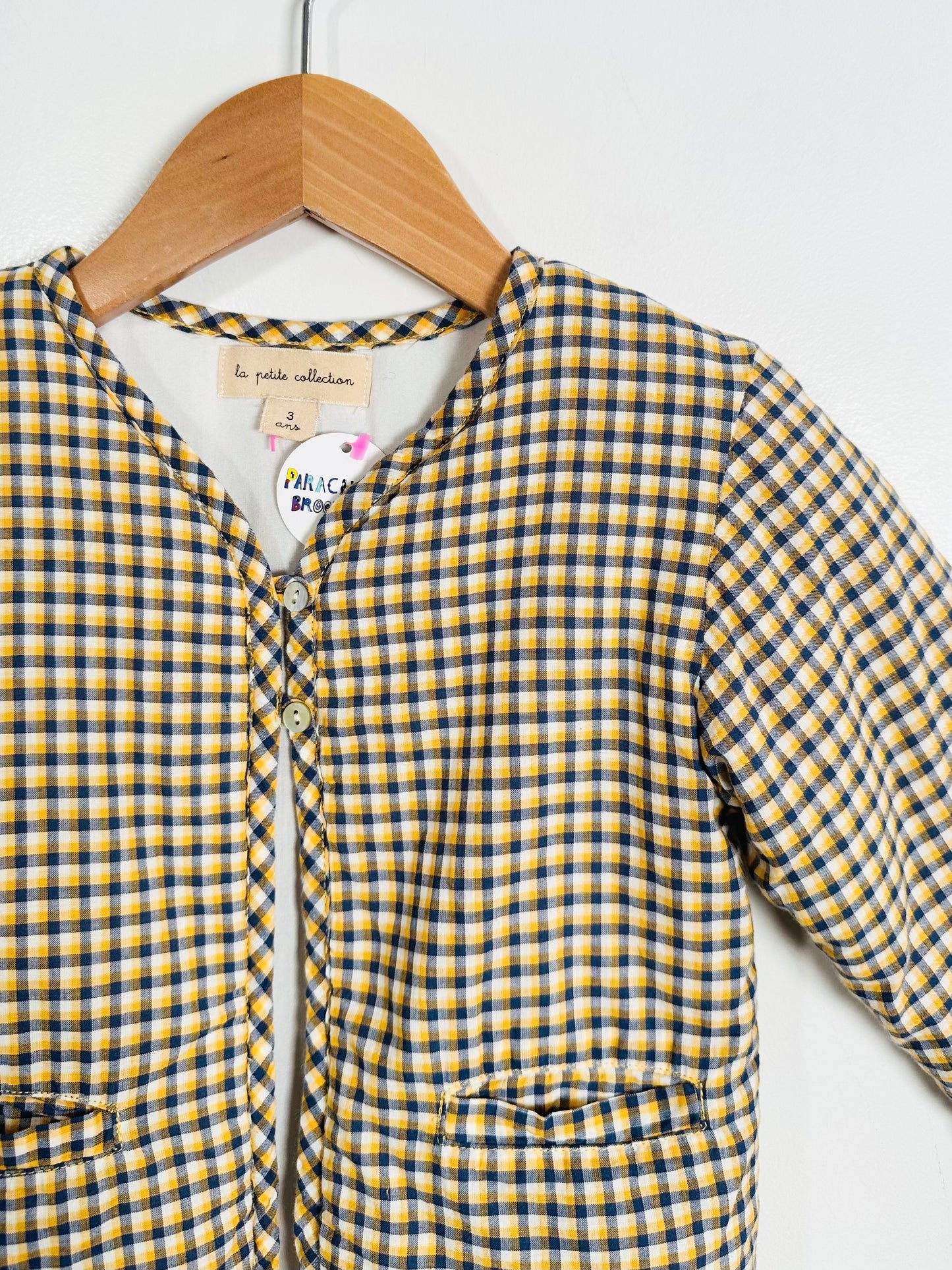 La Petit Collection Plaid Padded Jacket / 3Y