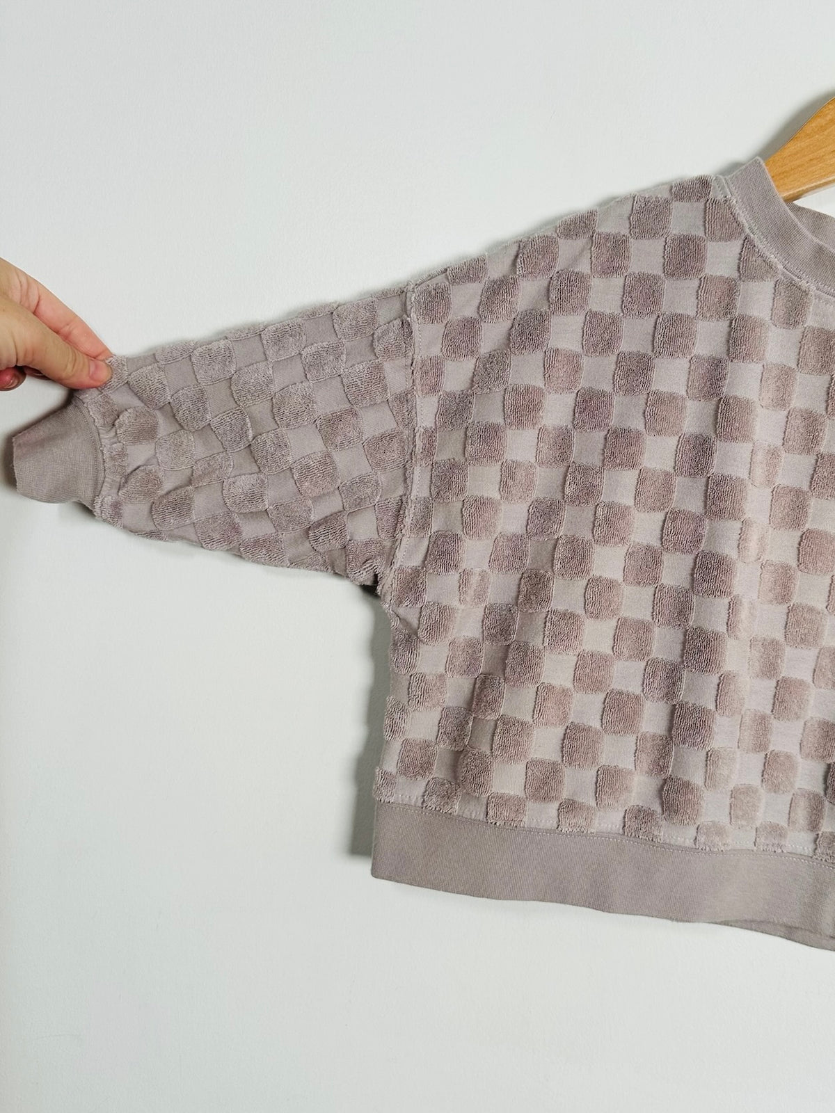 Rylee + Cru Terry Checkered Top / 2-3Y