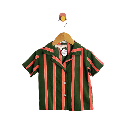 Weekend House Kids Stripe Camp Shirt / 2Y