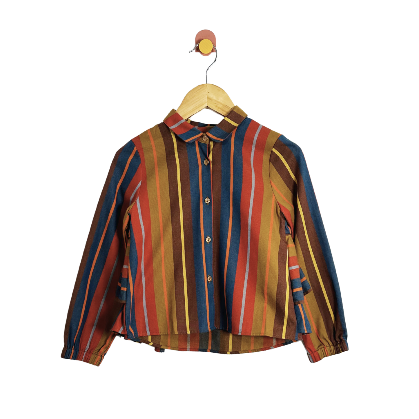 Stripe Ruffle Shirt / 6Y