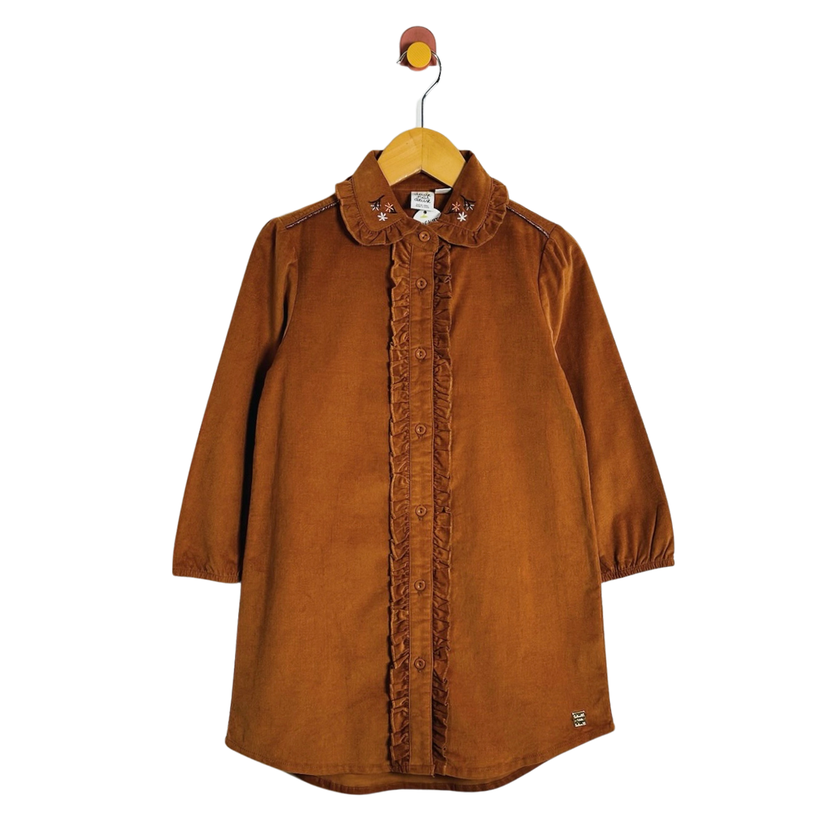 Deux par Deux Embroidered Shirt Dress / 6Y