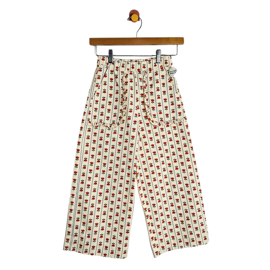 Hanna Andersson Wide-Leg Floral Pants / 8Y