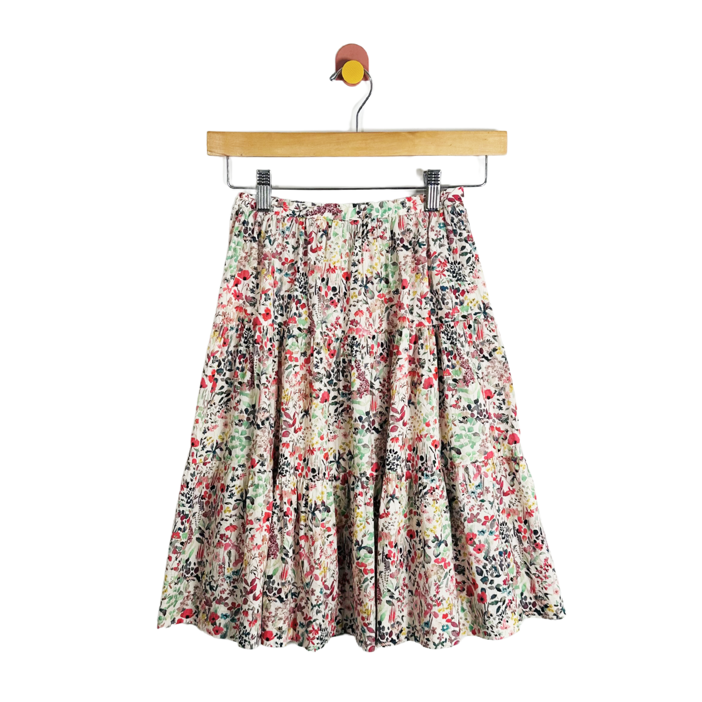 Bonpoint Tiered Floral Skirt / 8Y