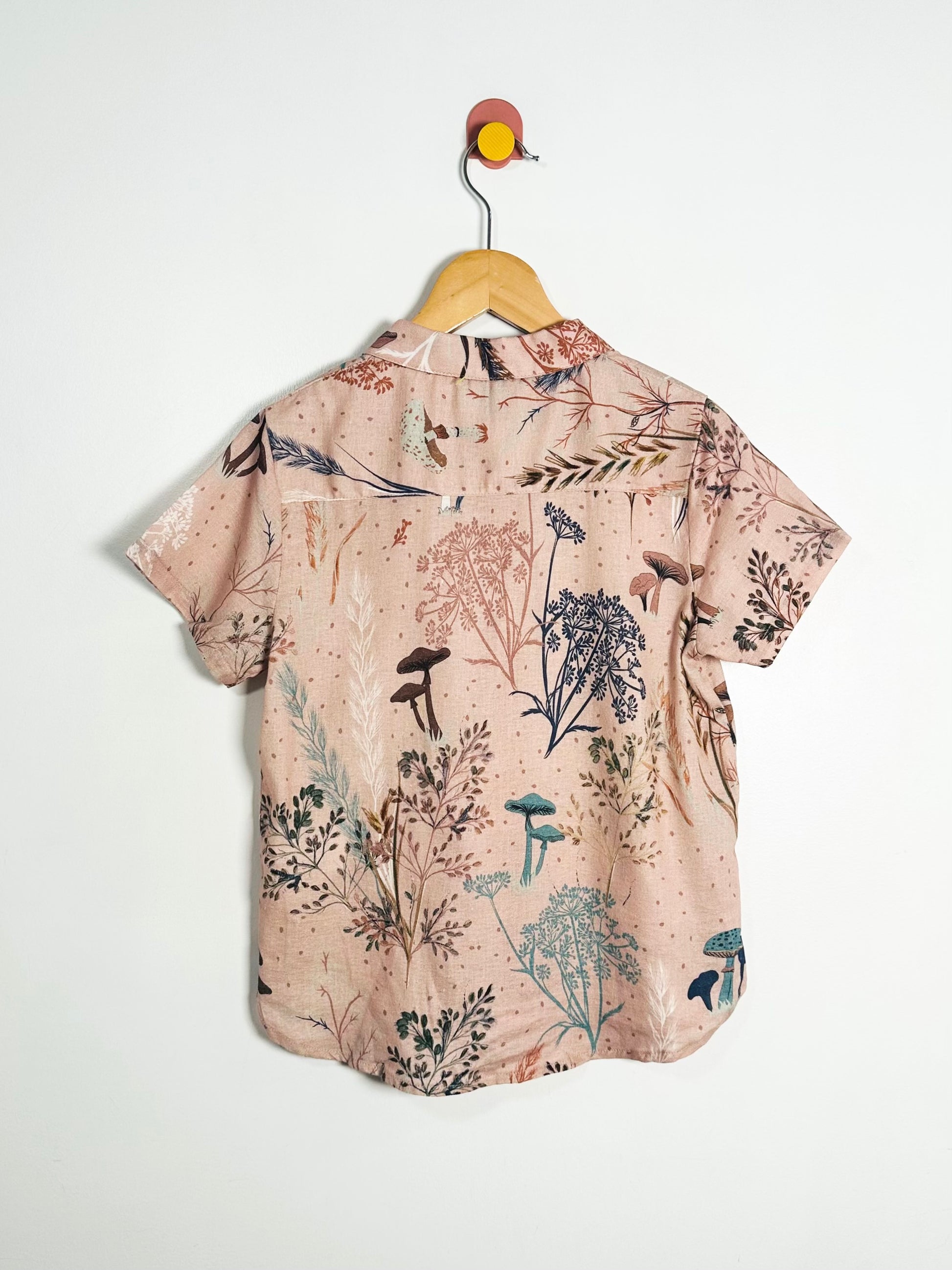 Coco au Lait Mushroom Button-up / 10Y