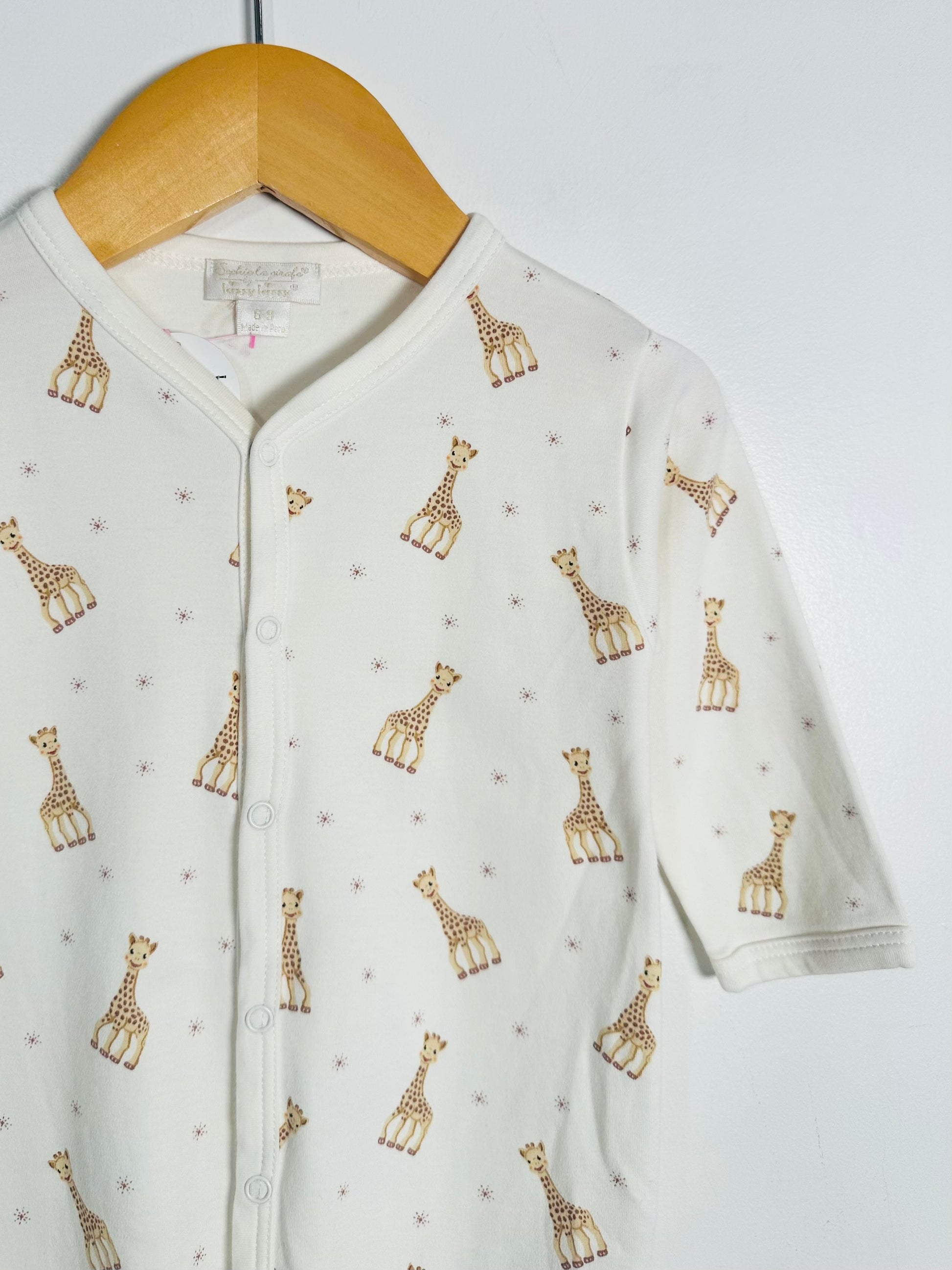 Kissy Kissy Sophie la Girafe Onesie / 6-9M