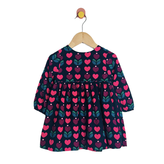 Jacadi Mircocord Heart Dress / 24M