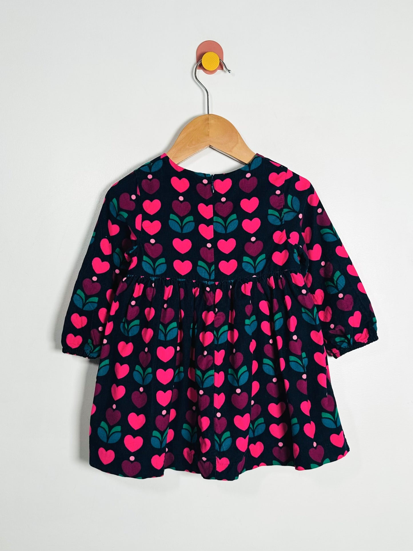 Jacadi Mircocord Heart Dress / 24M