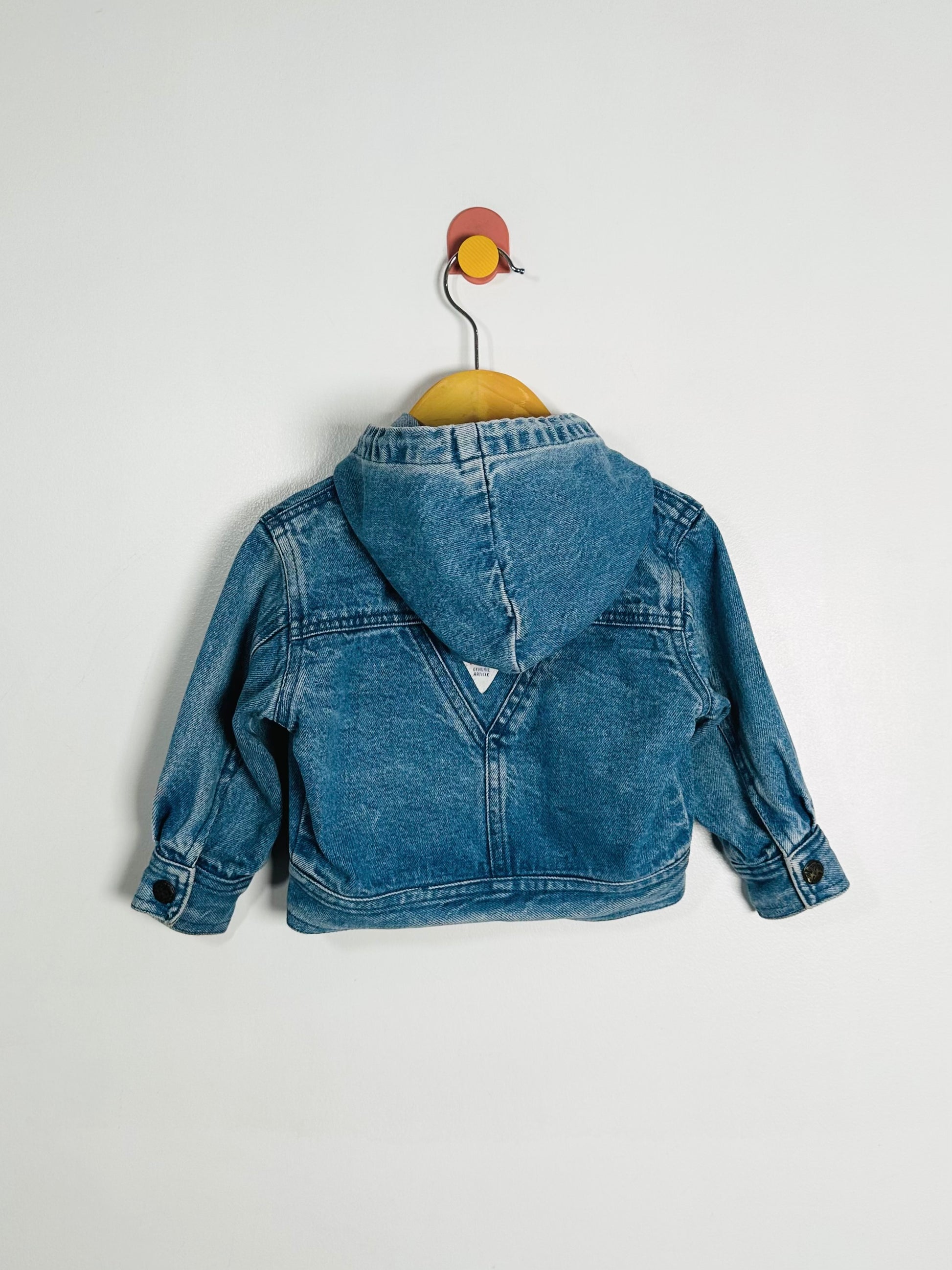 Vintage OshKosh Hooded Denim Jacket / 6M