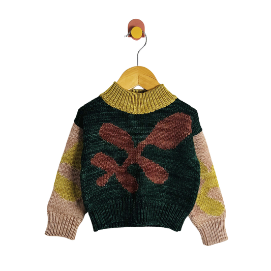 Misha & Puff Leaf Sweater / 2-3Y