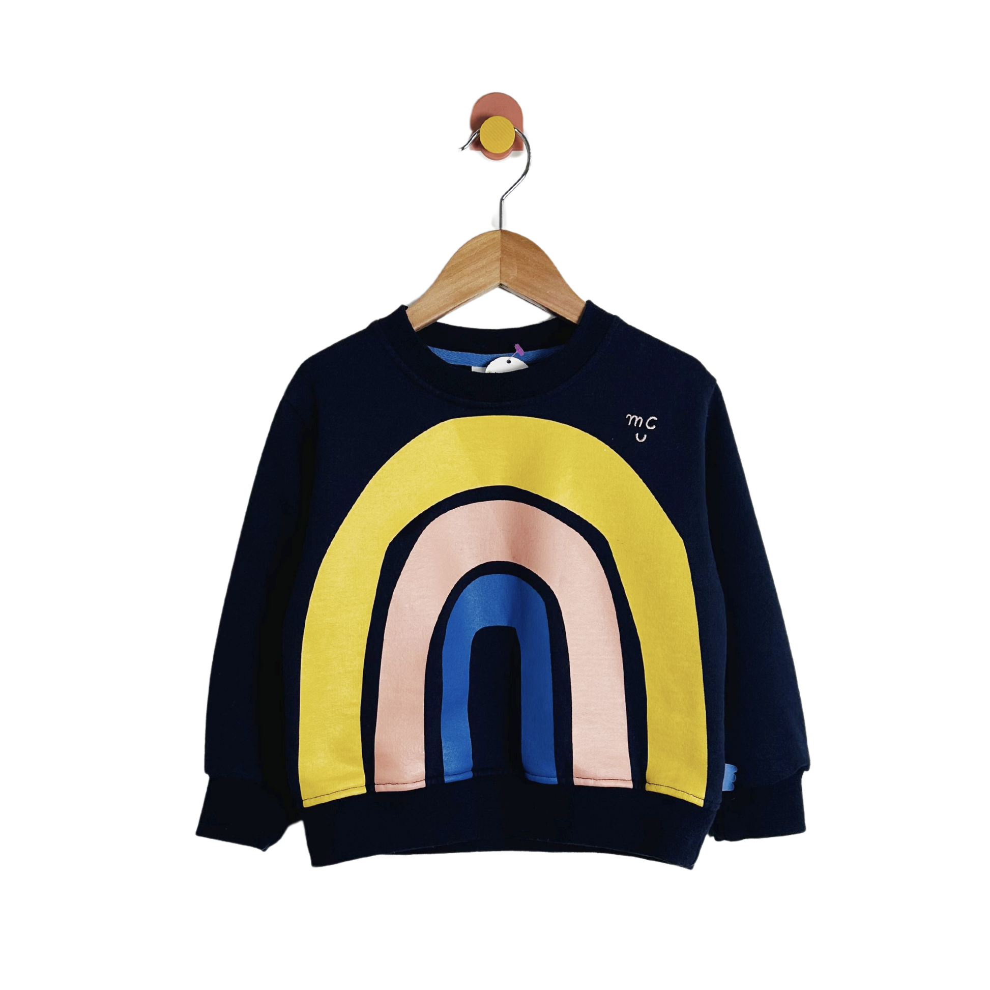 Mon Coeur Rainbow Sweatshirt / 4Y