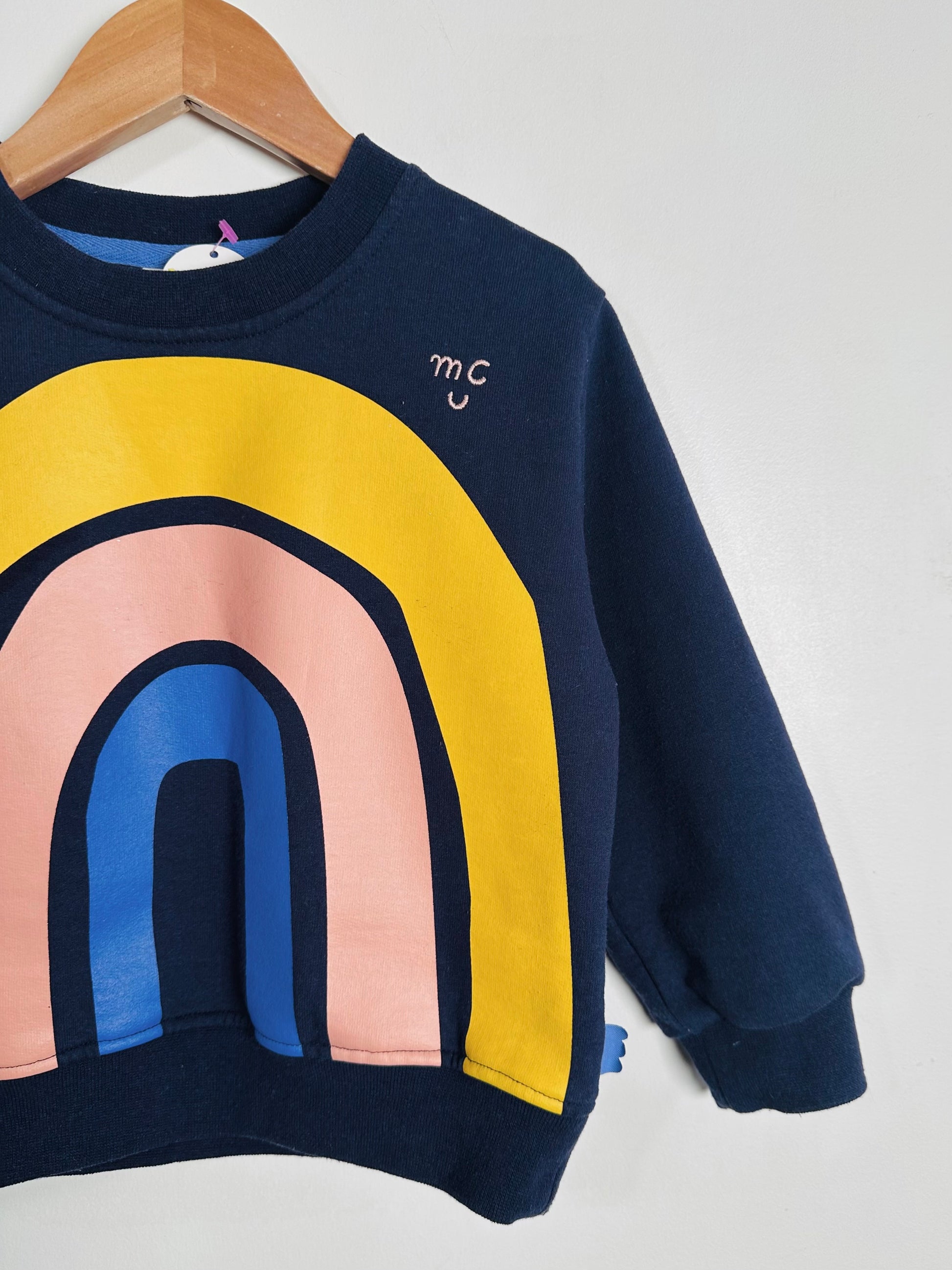 Mon Coeur Rainbow Sweatshirt / 4Y