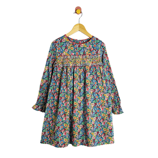 Mini Boden Smocked Floral Dress / 8-9Y