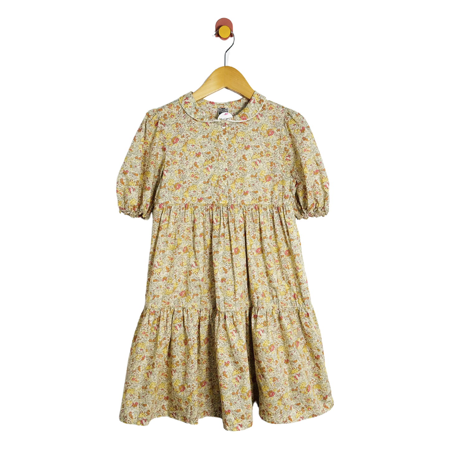 Bonton Tiered Floral Dress / 10Y