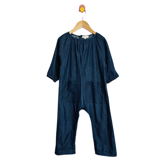 Mabo Chambray Jumpsuit / 4-5Y
