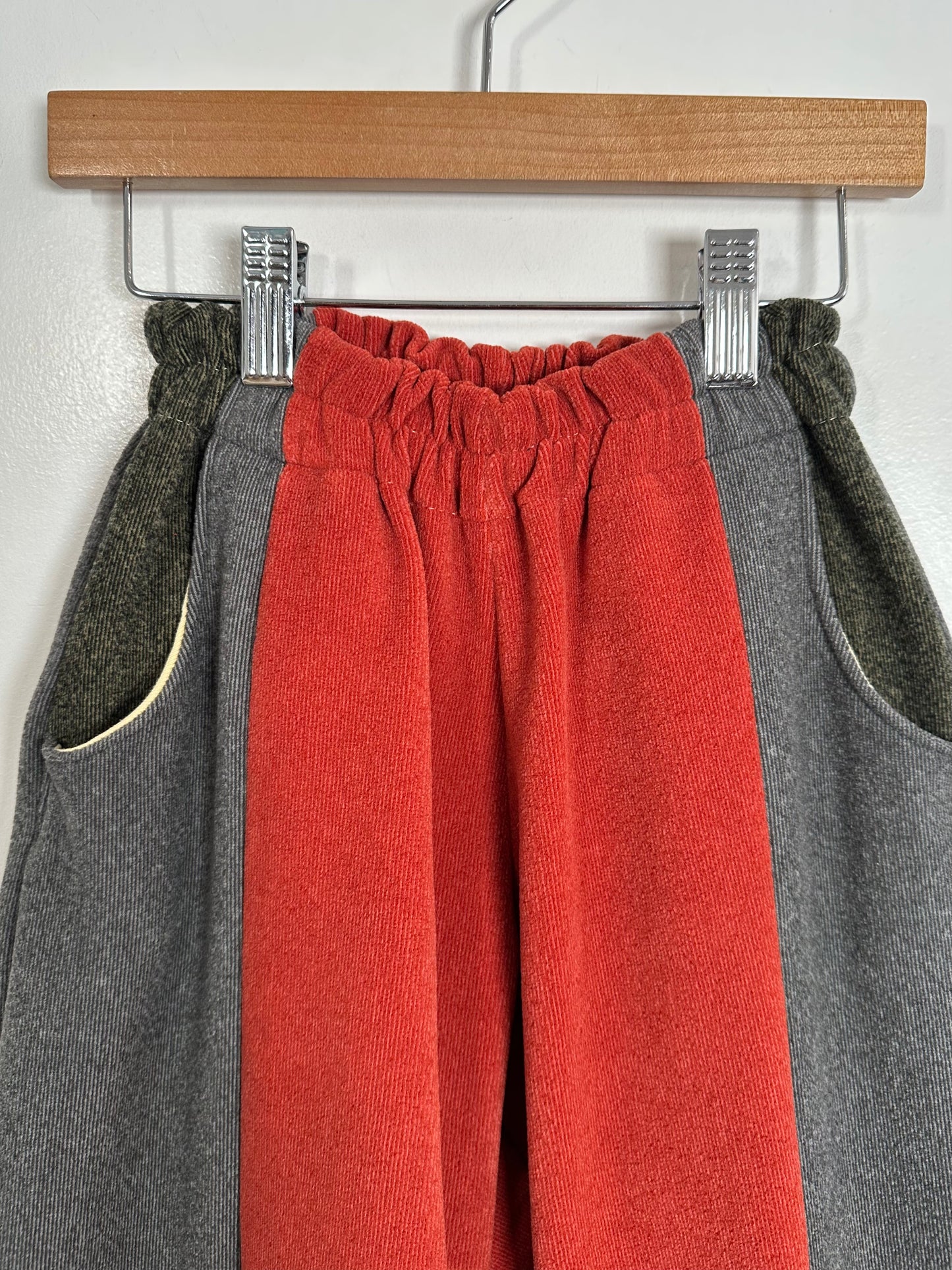 varsity sweatpants close-up