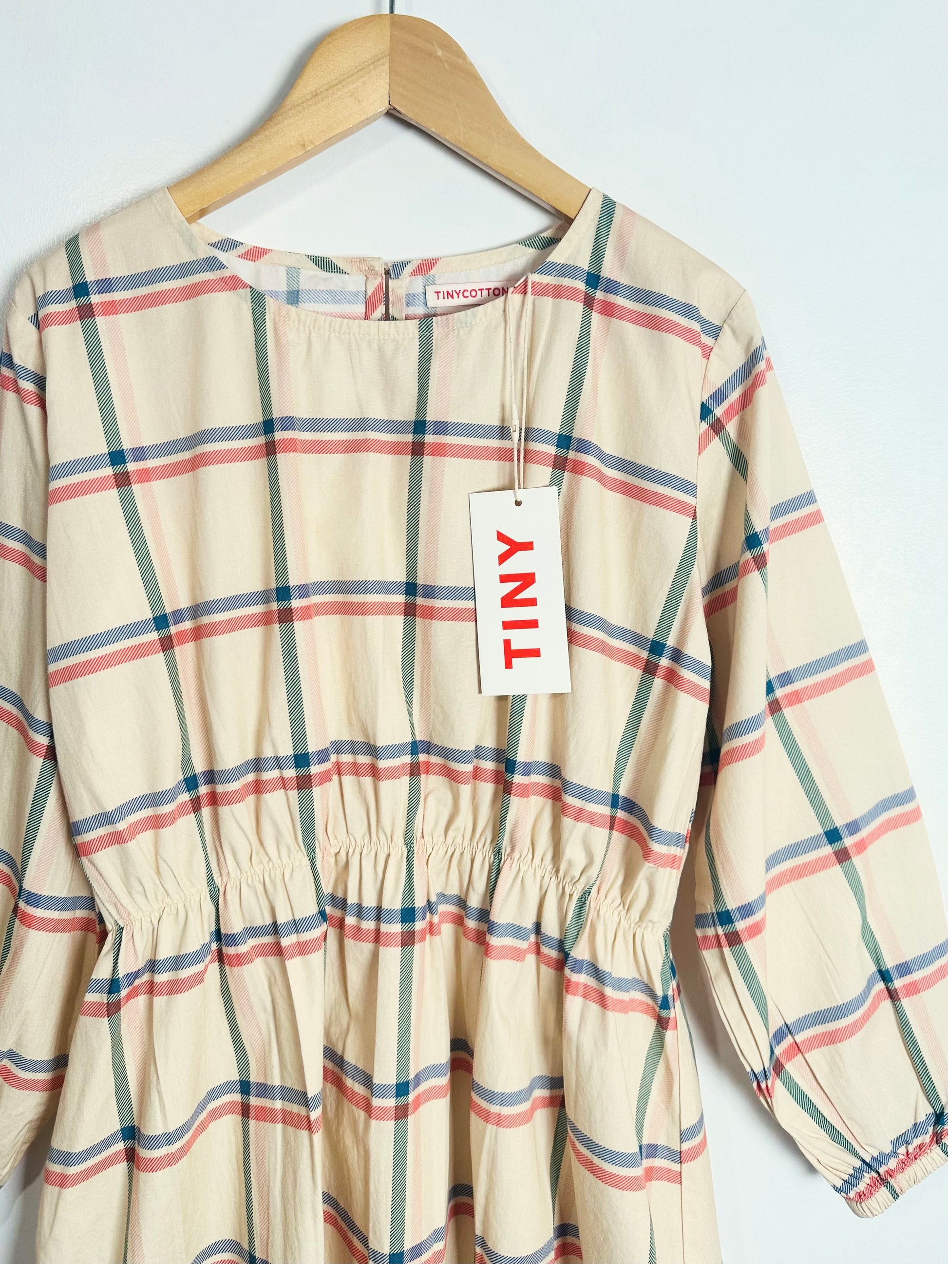 Tiny Cottons Check Dress / 8Y