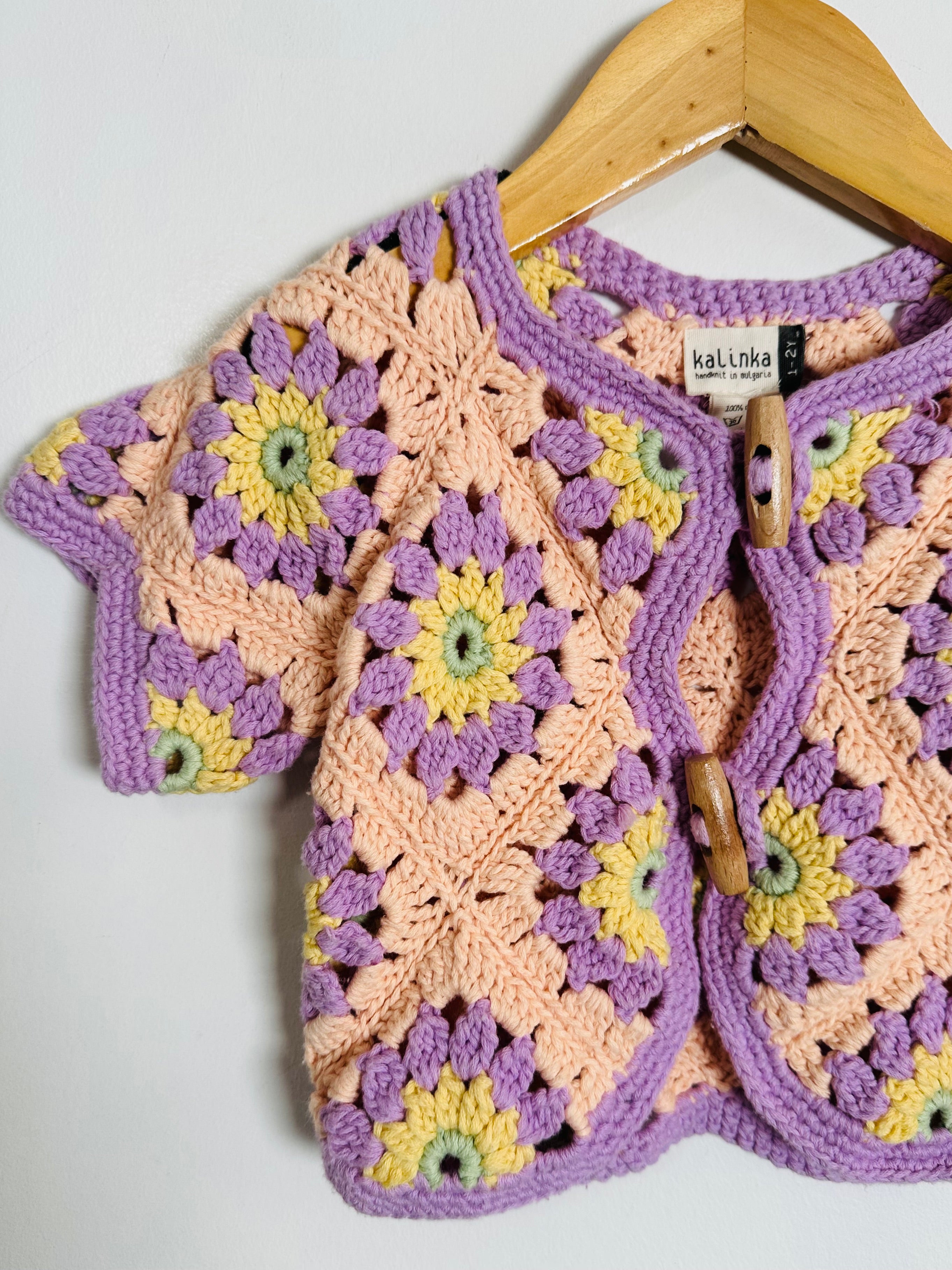 Kalinka Granny Square Cardigan ⁄ 1-2Y – PARACHUTE BROOKLYN kalinka 2Y
