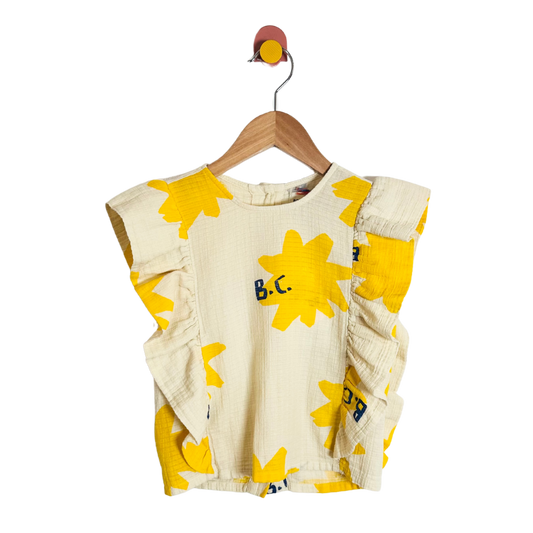 Bobo Choses Ruffle Sparkle Top / 4-5Y