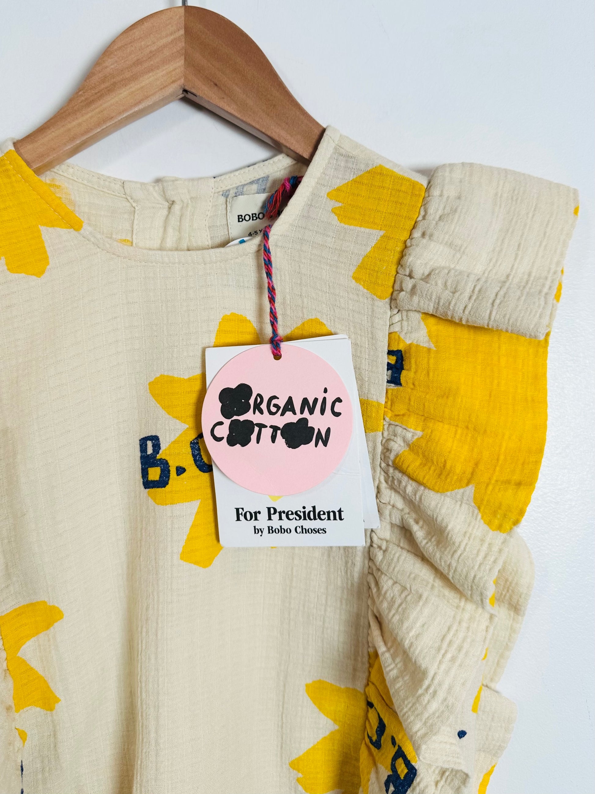Bobo Choses Ruffle Sparkle Top / 4-5Y