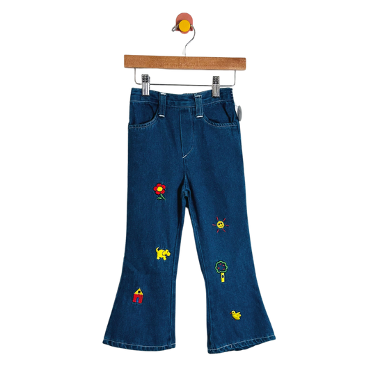 Vintage Embroidered Jeans / 4Y