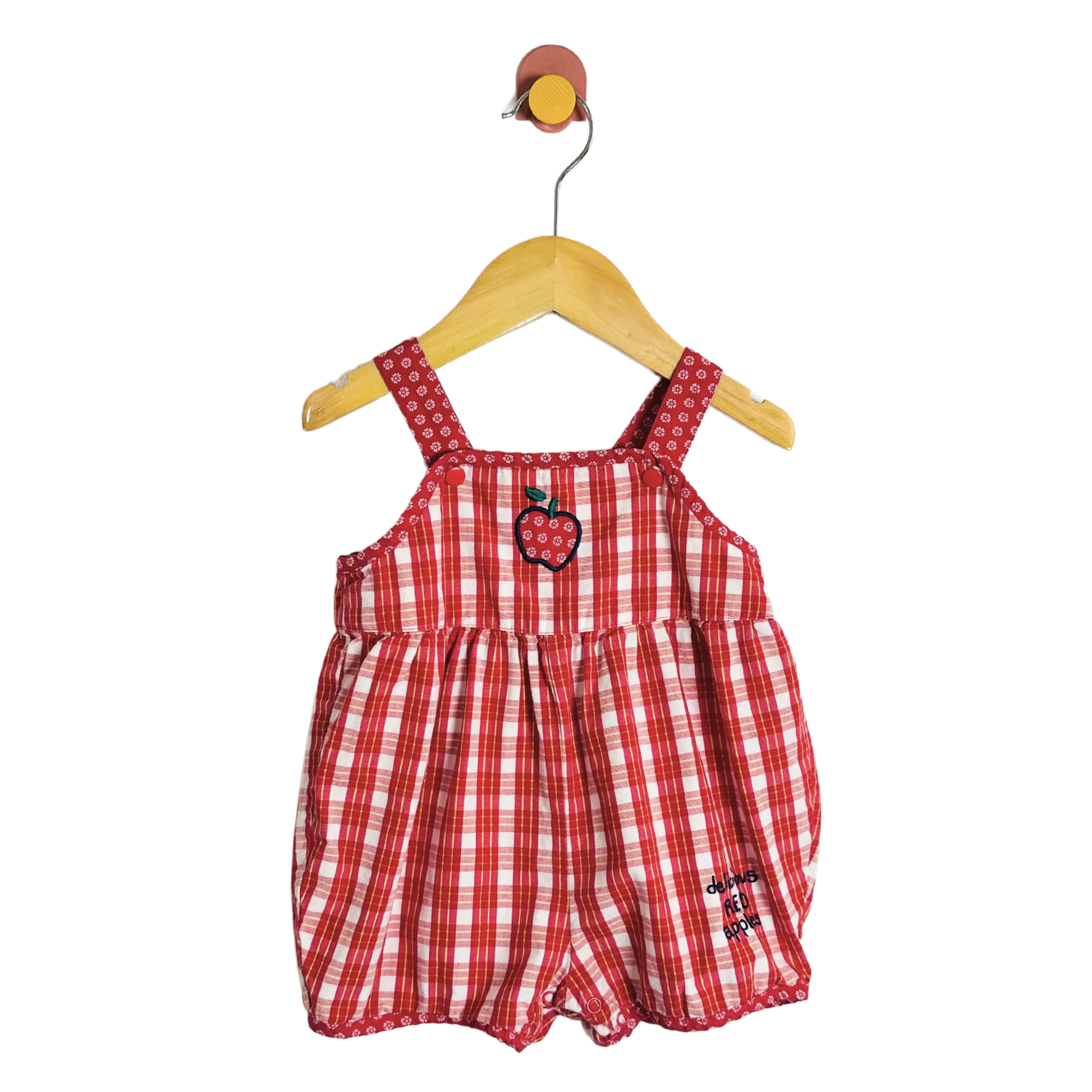 Vintage Gymboree Apple Romper / 6-12M
