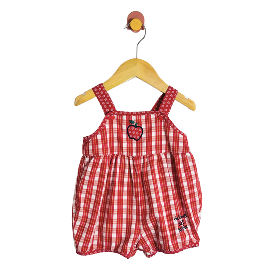 Vintage Gymboree Apple Romper / 6-12M