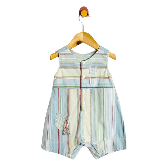 Catamini Stripe Romper / 6M