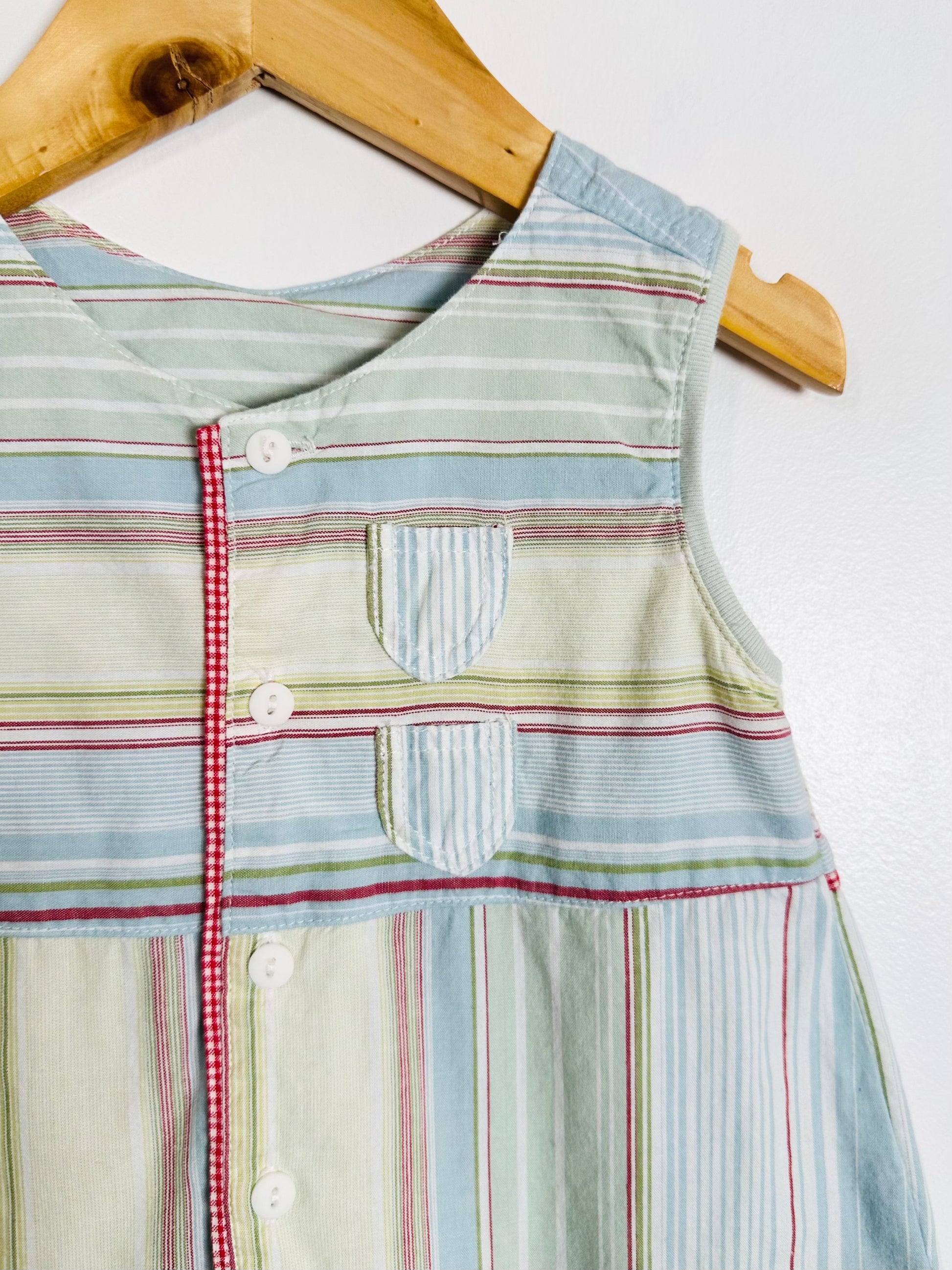 Catamini Stripe Romper / 6M
