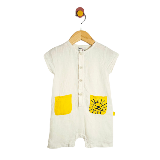 Mon Coeur Linen Onesie / 12-18M